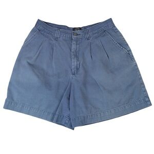 Vintage‎ 80s Lee Riveted Women’s Pleated High Rise Chino Shorts, Size 10